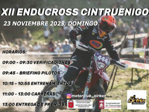 ENDUCROSS CINTRUÉNIGO se traslada al 23/11/2025