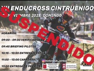 ENDUCROSS CINTRUÉNIGO 23/11/25 – SUSPENDIDO