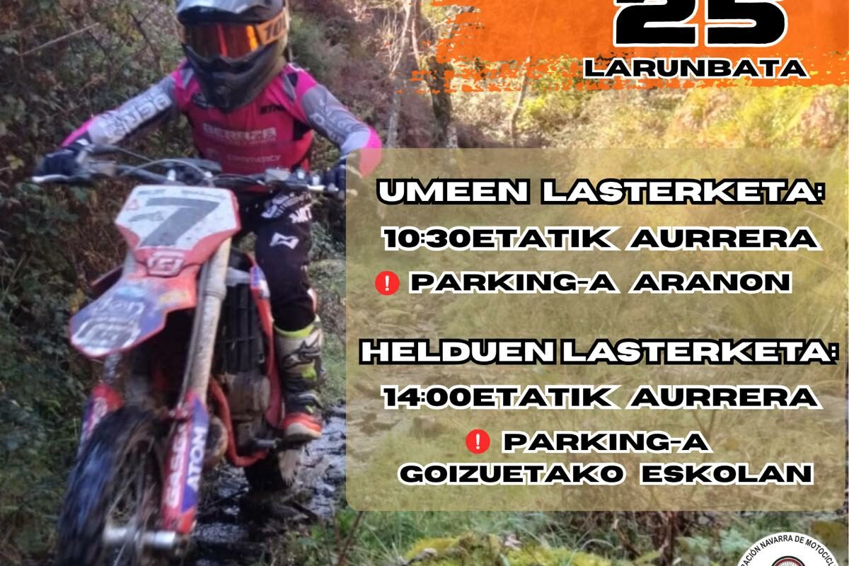 CROSS COUNTRY ARANO-GOIZUETA – CAMBIO FECHA A 05/12/2026